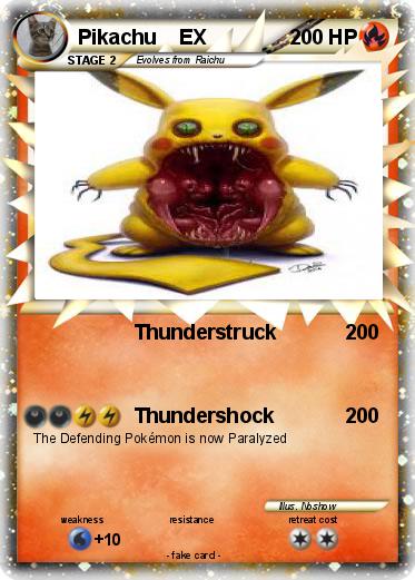 Pokemon Pikachu    EX