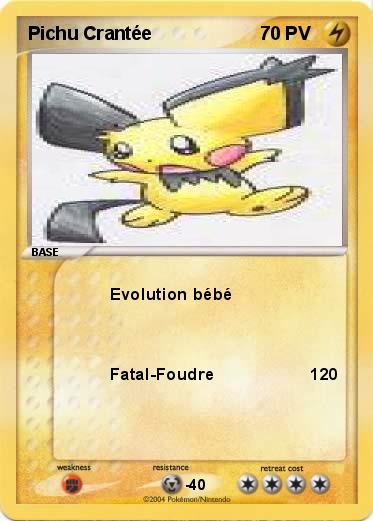 Pokemon Pichu Crantée