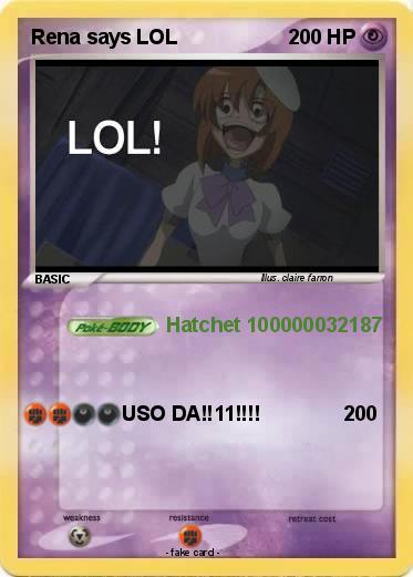 Pokemon Rena says LOL