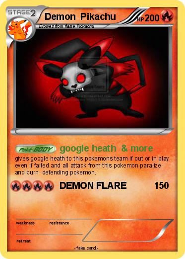 Pokemon Demon  Pikachu