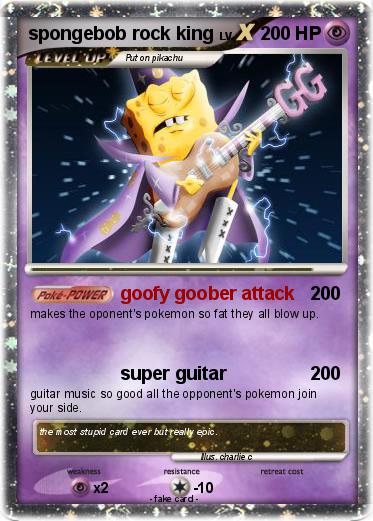 Pokemon spongebob rock king