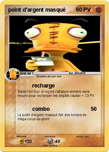Pokemon point d'argent masqué