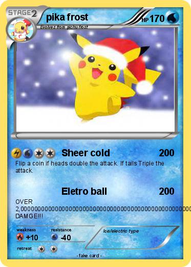 Pokemon pika frost