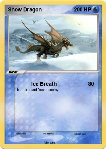 Pokemon Snow Dragon
