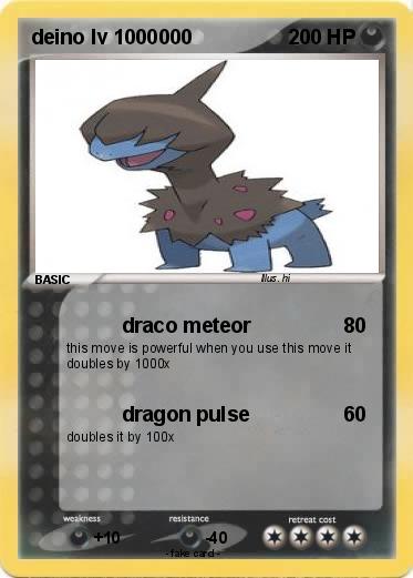 Pokemon deino lv 1000000