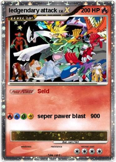 Pokemon ledgendary attack