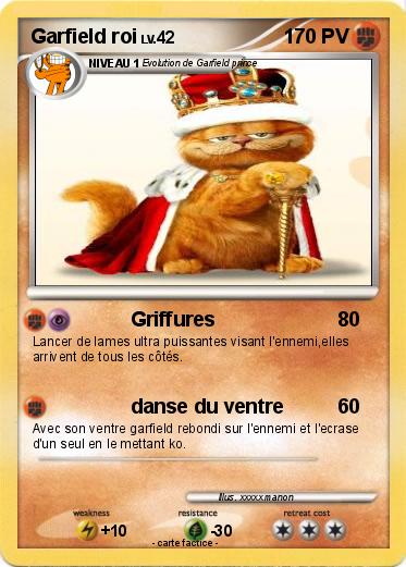 Pokemon Garfield roi