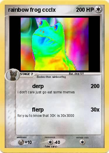 Pokemon rainbow frog ccclx