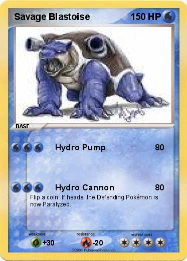 Pokemon Savage Blastoise