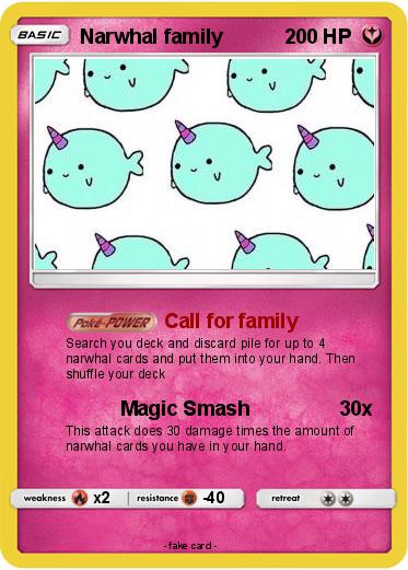 Pokemon Narwhal family