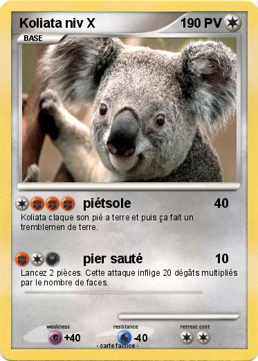 Pokemon Koliata niv X