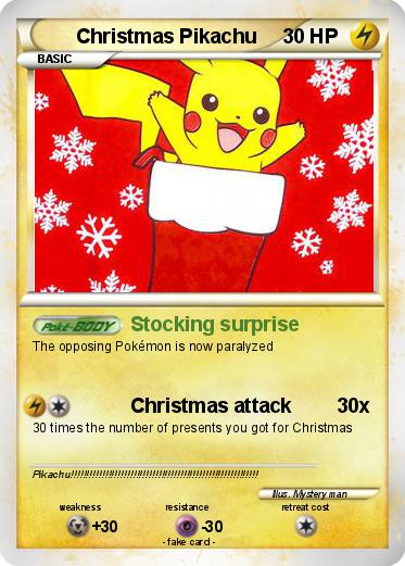Pokemon Christmas Pikachu