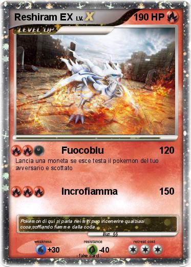 Pokemon Reshiram EX