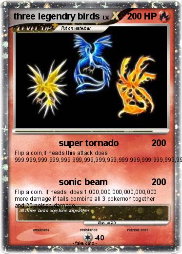 Pokemon three legendry birds