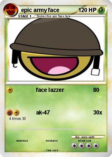 Pokemon epic army face