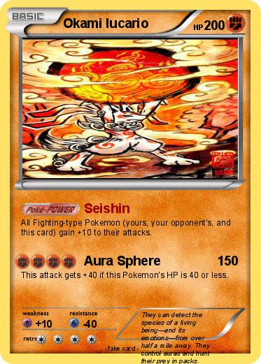 Pokemon Okami lucario