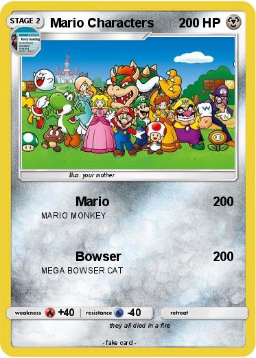 Pokemon Mario Characters