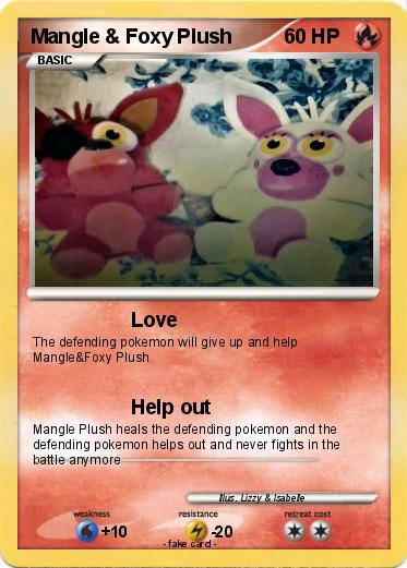 Pokemon Mangle & Foxy Plush