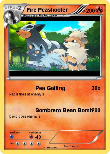 Pokemon Fire Peashooter