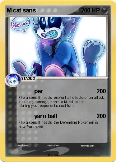 Pokemon M cat sans