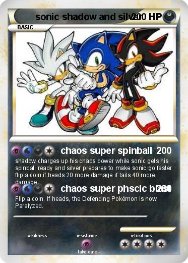 Pokemon sonic shadow and silver