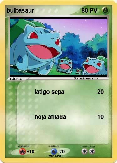 Pokemon bulbasaur
