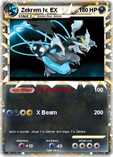 Pokemon Zekrem lv. EX