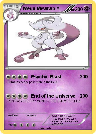 Pokemon Mega Mewtwo Y