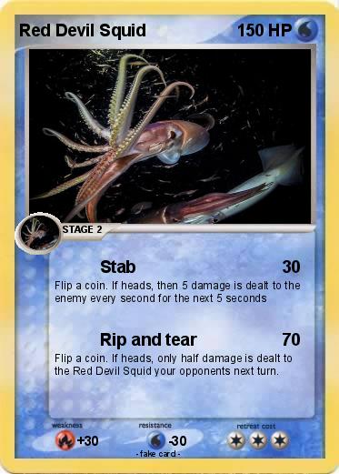Pokemon Red Devil Squid