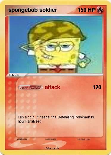 Pokemon spongebob soldier