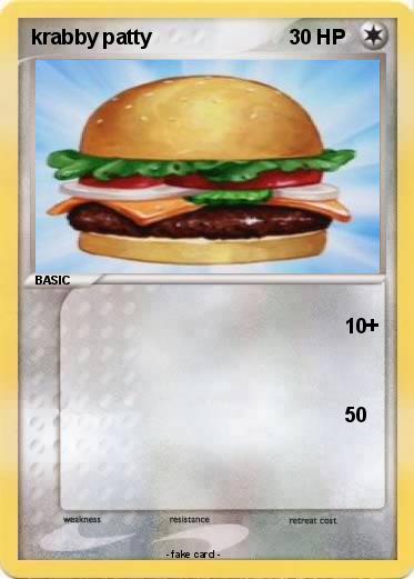 Pokemon krabby patty