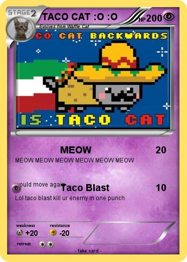 Pokemon TACO CAT :O :O