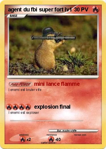 Pokemon agent du fbi super fort lv1