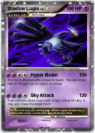 Pokemon Shadow Lugia