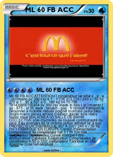 Pokemon ML 60 FB ACC