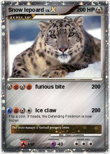 Pokemon Snow lepoard