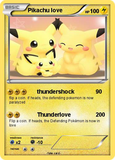 Pokemon Pikachu love