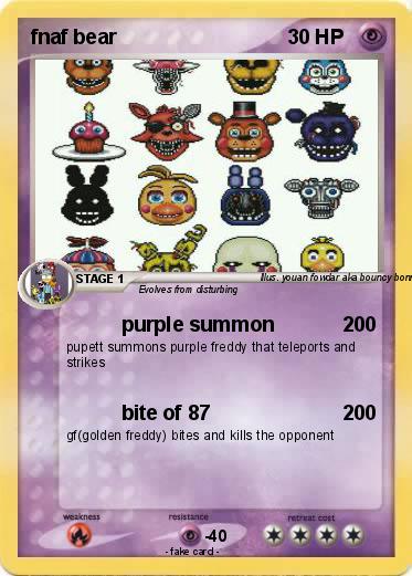 Pokemon fnaf bear
