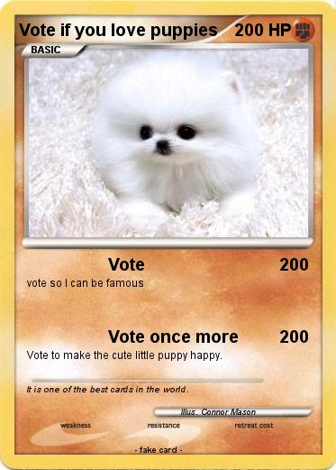Pokemon Vote if you love puppies