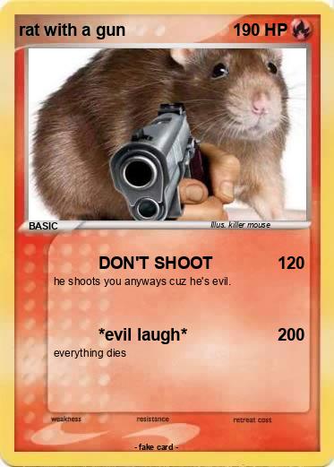 Pokemon rat with a gun