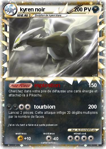 Pokemon kyren noir