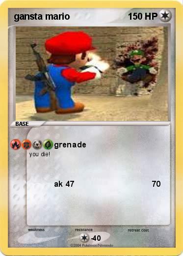 Pokemon gansta mario