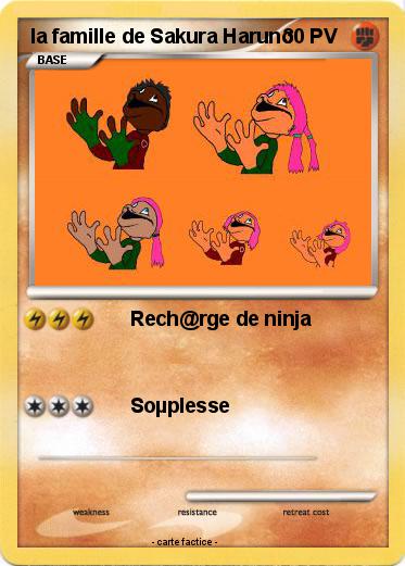 Pokemon la famille de Sakura Haruno