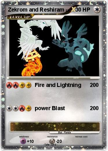 Pokemon Zekrom and Reshiram