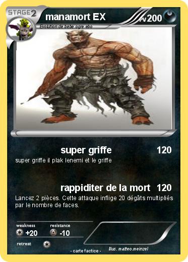 Pokemon manamort EX
