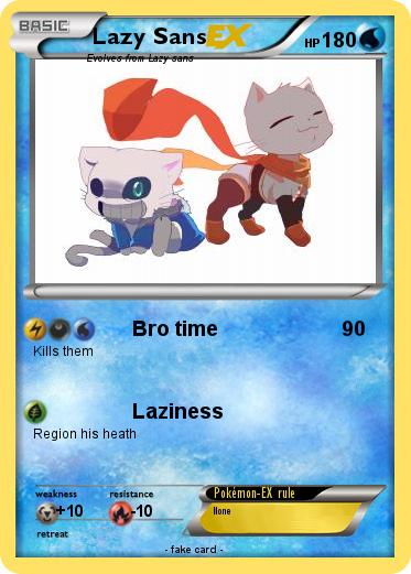 Pokemon Lazy Sans