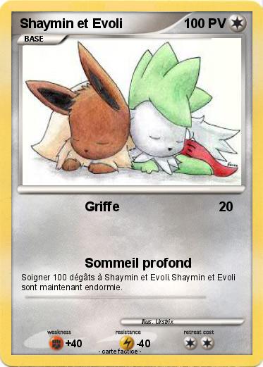 Pokemon Shaymin et Evoli