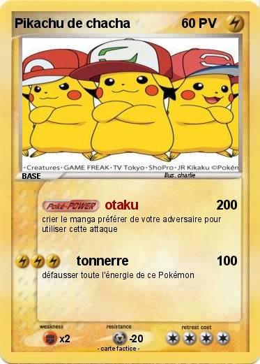 Pokemon Pikachu de chacha