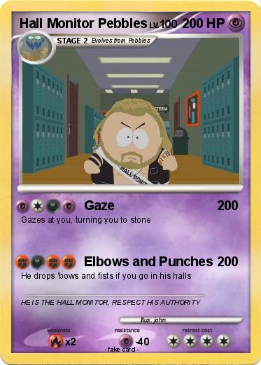 Pokemon Hall Monitor Pebbles