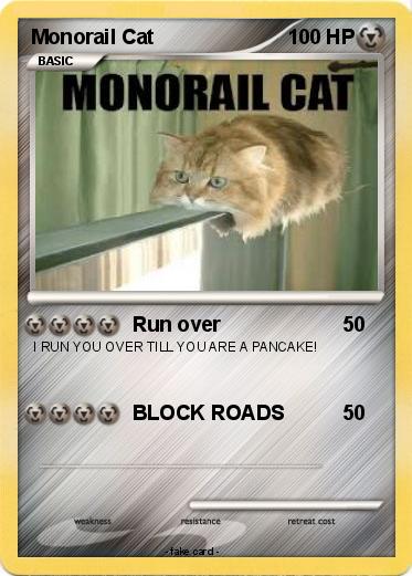 Pokemon Monorail Cat